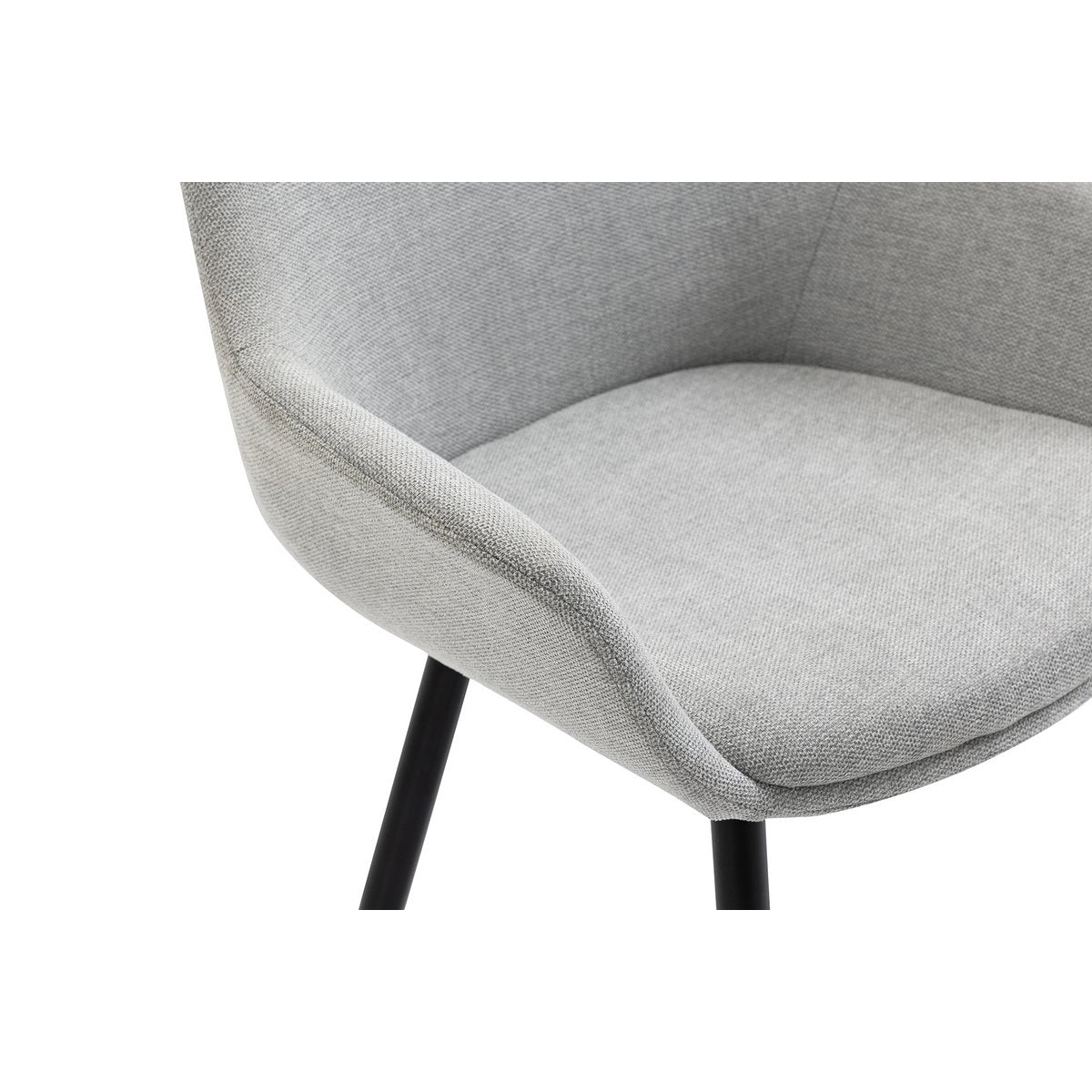 Set van 2 fauteuils lichtgrijs