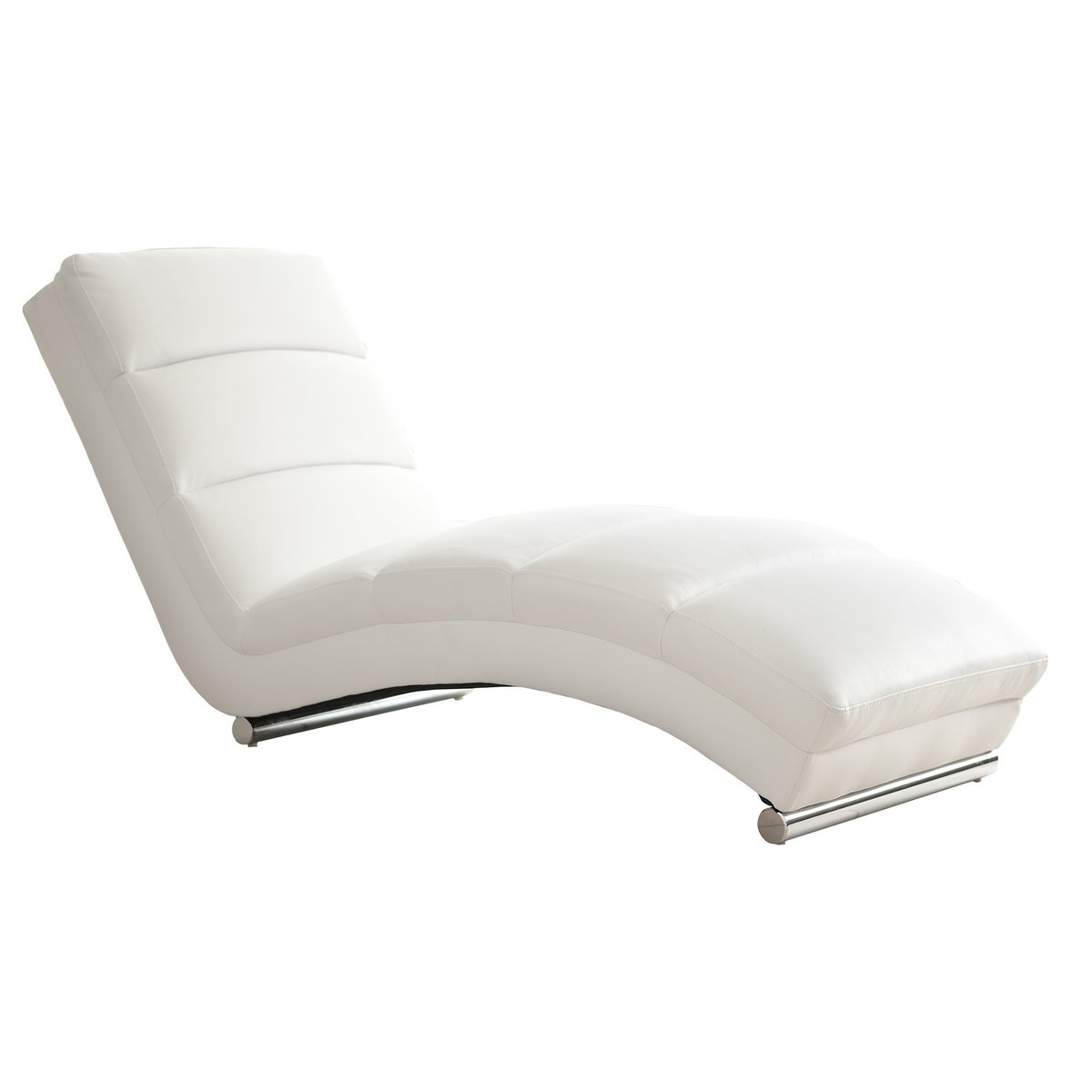 Relax ligbed wit kunstleer look