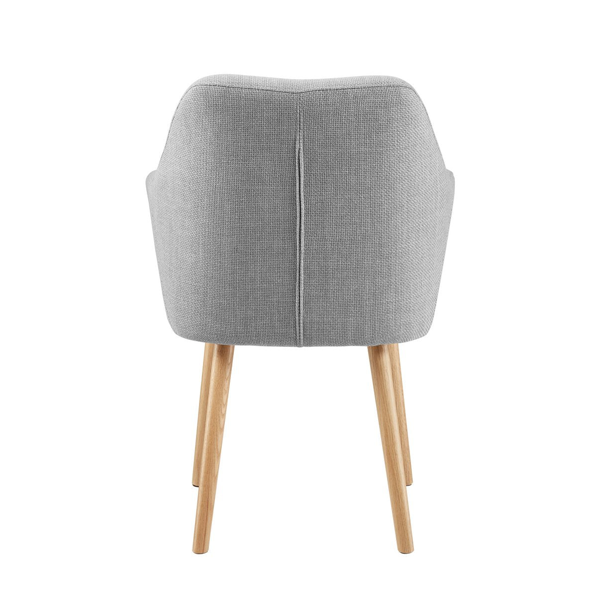 Structuurstof fauteuil lichtgrijs