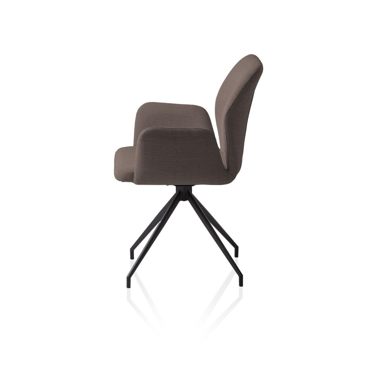 Fauteuil met 180° draaifunctie bruin