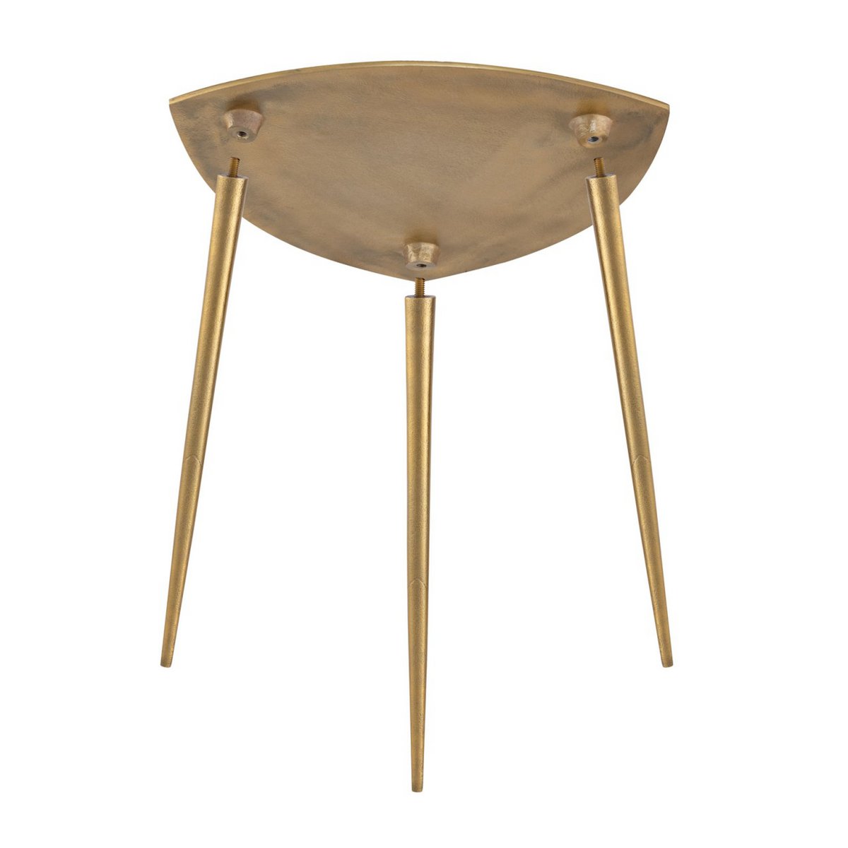 Bijzitter 4-delige metalen decoratieve tafel Alster 40x45x40 cm driehoekige klasse.