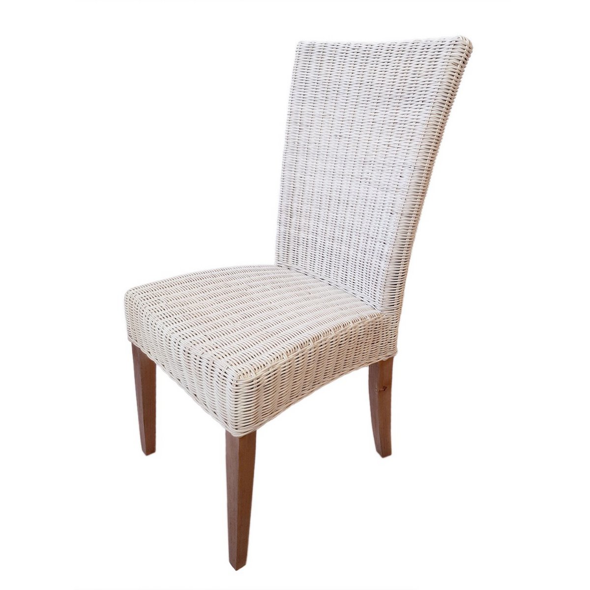 Eetkamer stoel rattan stoelen 4 stuks eettafel stoelen wintertuin cardine wit