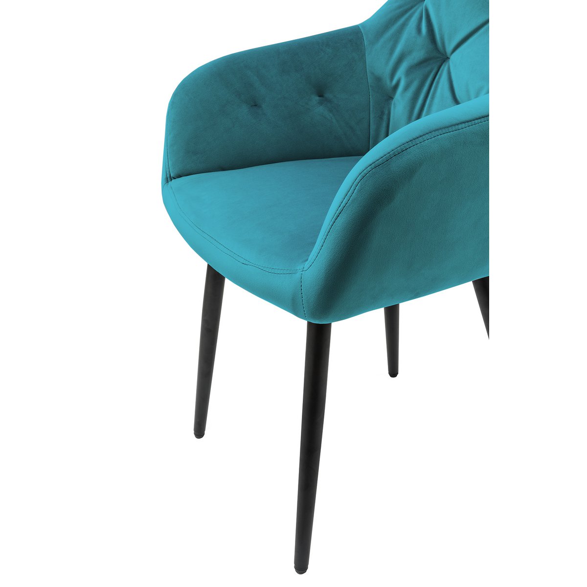 Fauteuil turkoois fluweel