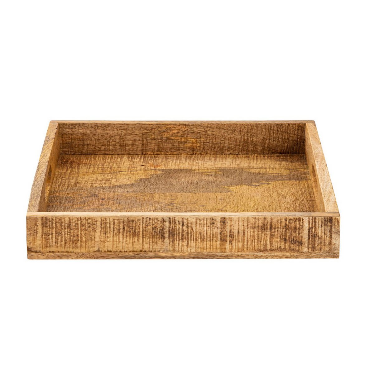 Serveer dienblad Woon Trade 40x40cm Trade Wood Serving Tray Decoration Tray Square gemaakt van mango