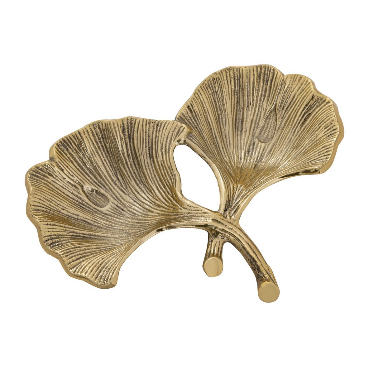 Decoratieve shell bowl master doos 18-delige aluminium ginkgo 2 blad goud of zilveren bladschaal