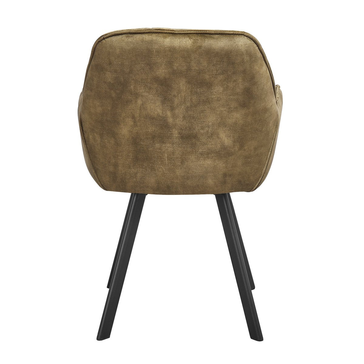 Eetkamerstoel set van 2 vintage fluweel velours groen