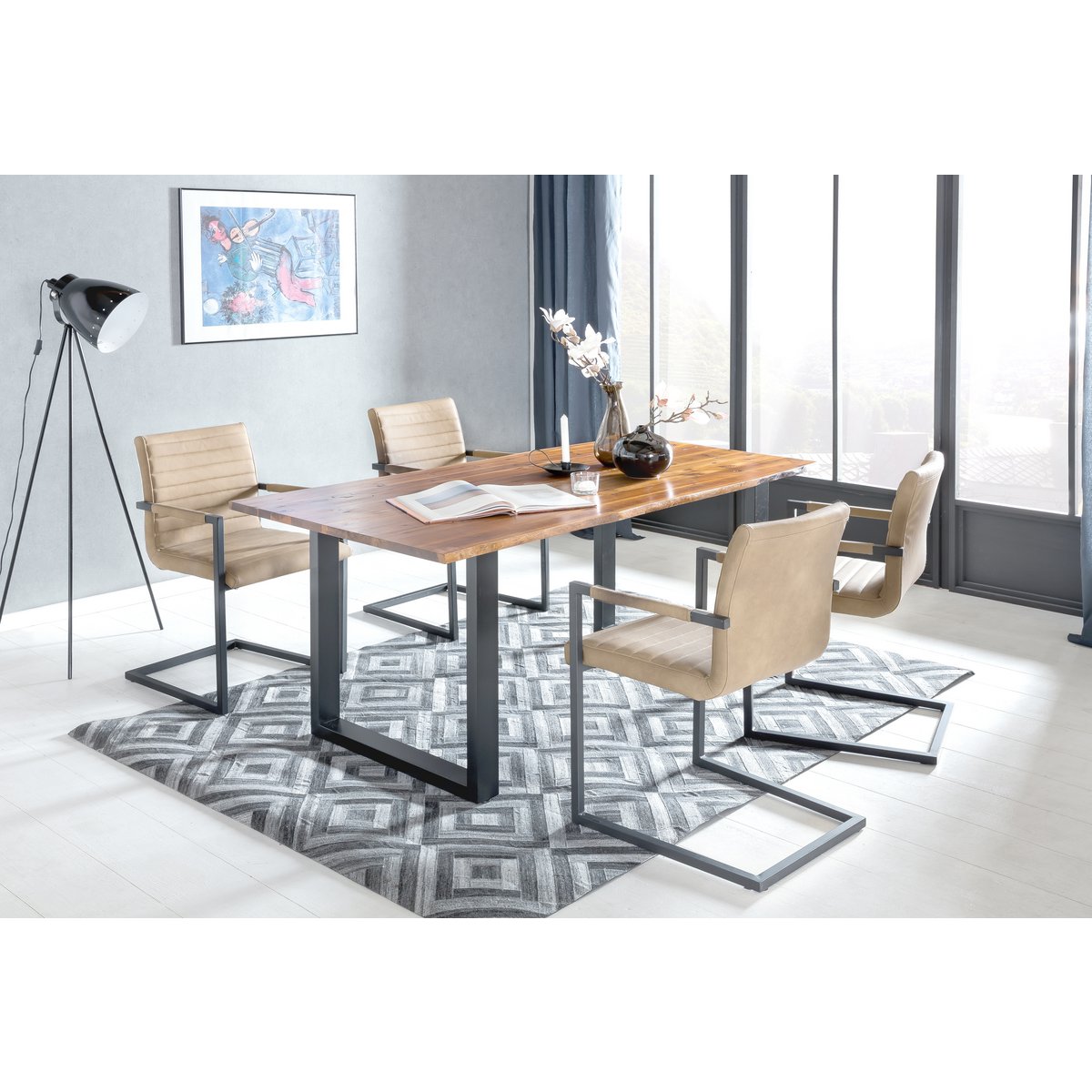 Eettafel 160x85x77 cm