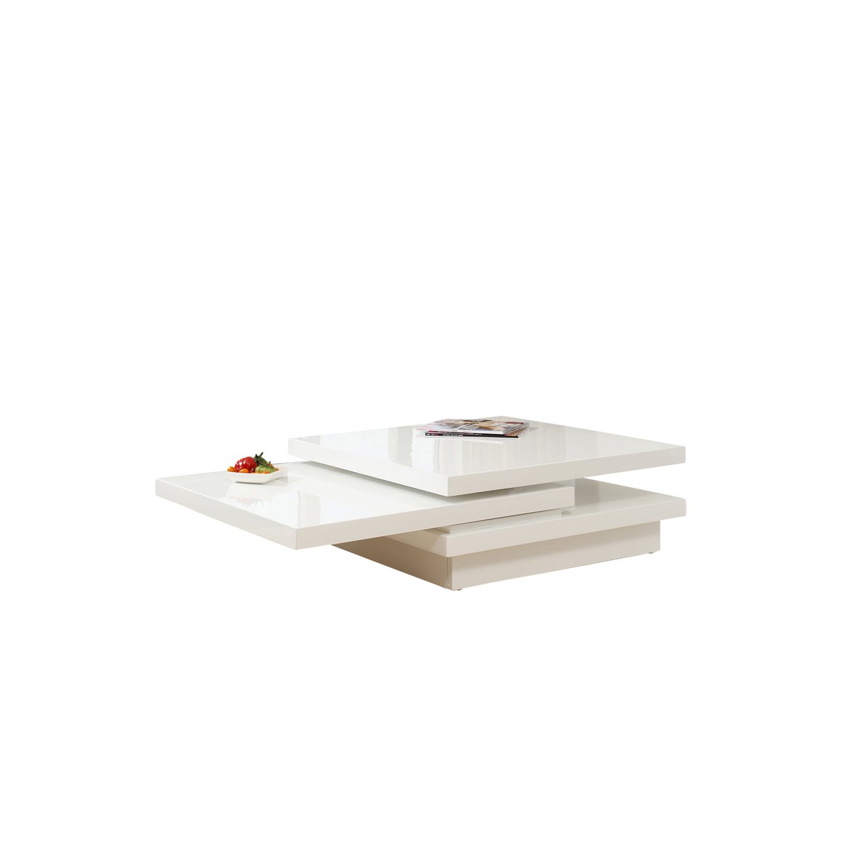Salontafel 120X80 cm wit
