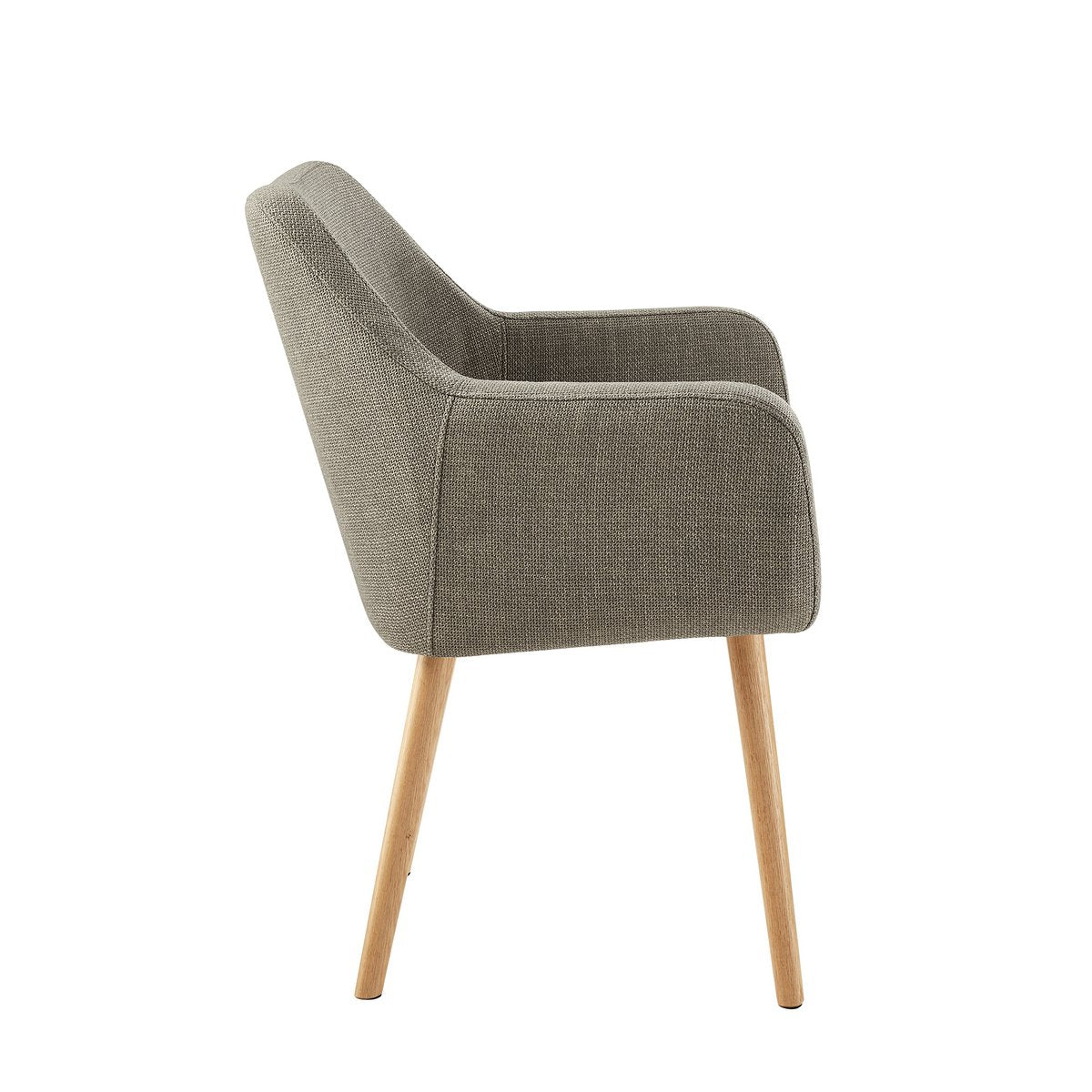 Fauteuil in bruine structuurstof