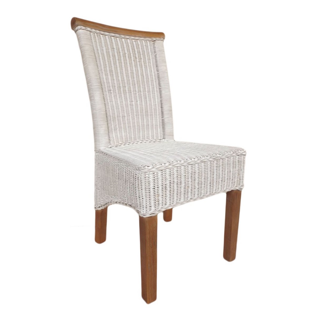 Eetkamerstoelen set rattan stoelen Perth 4 stuks witte eettafel stoelen mandstoelen stoelen duurzaam