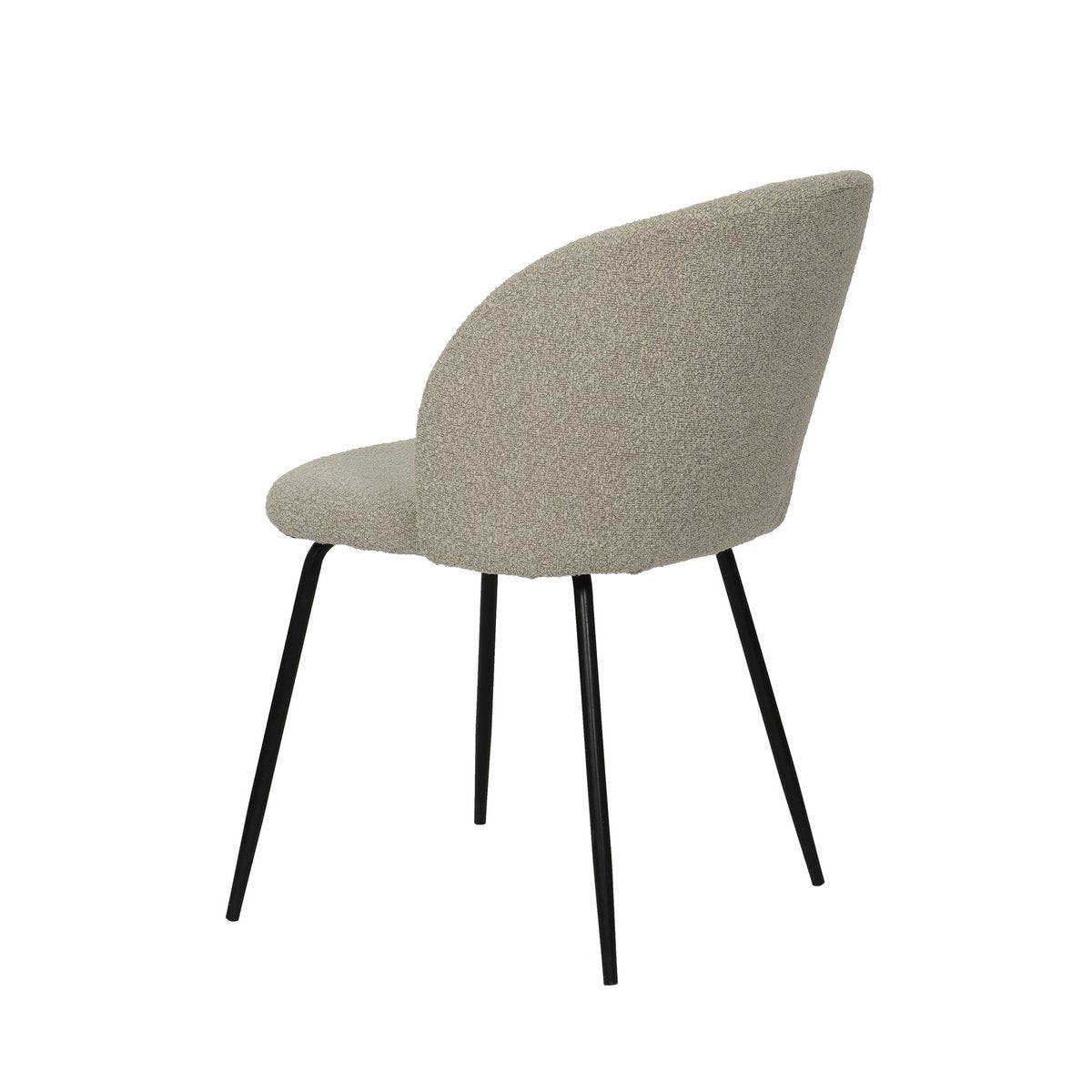 Set van 2 stoelen met structuurstoffen bekleding