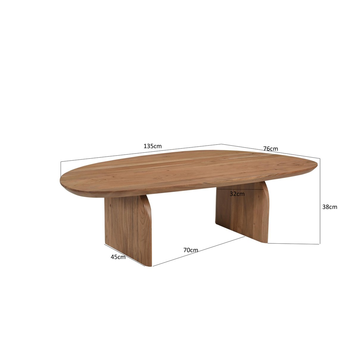 Couchtisch 135x76 cm