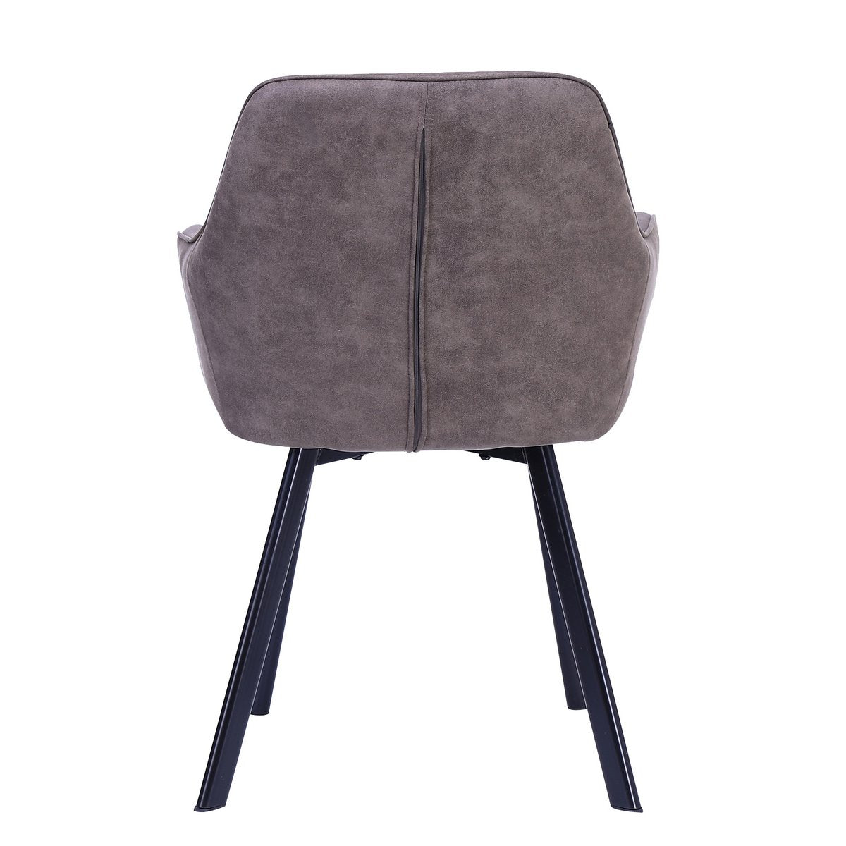 Set van 2 fauteuils in taupe microvezel