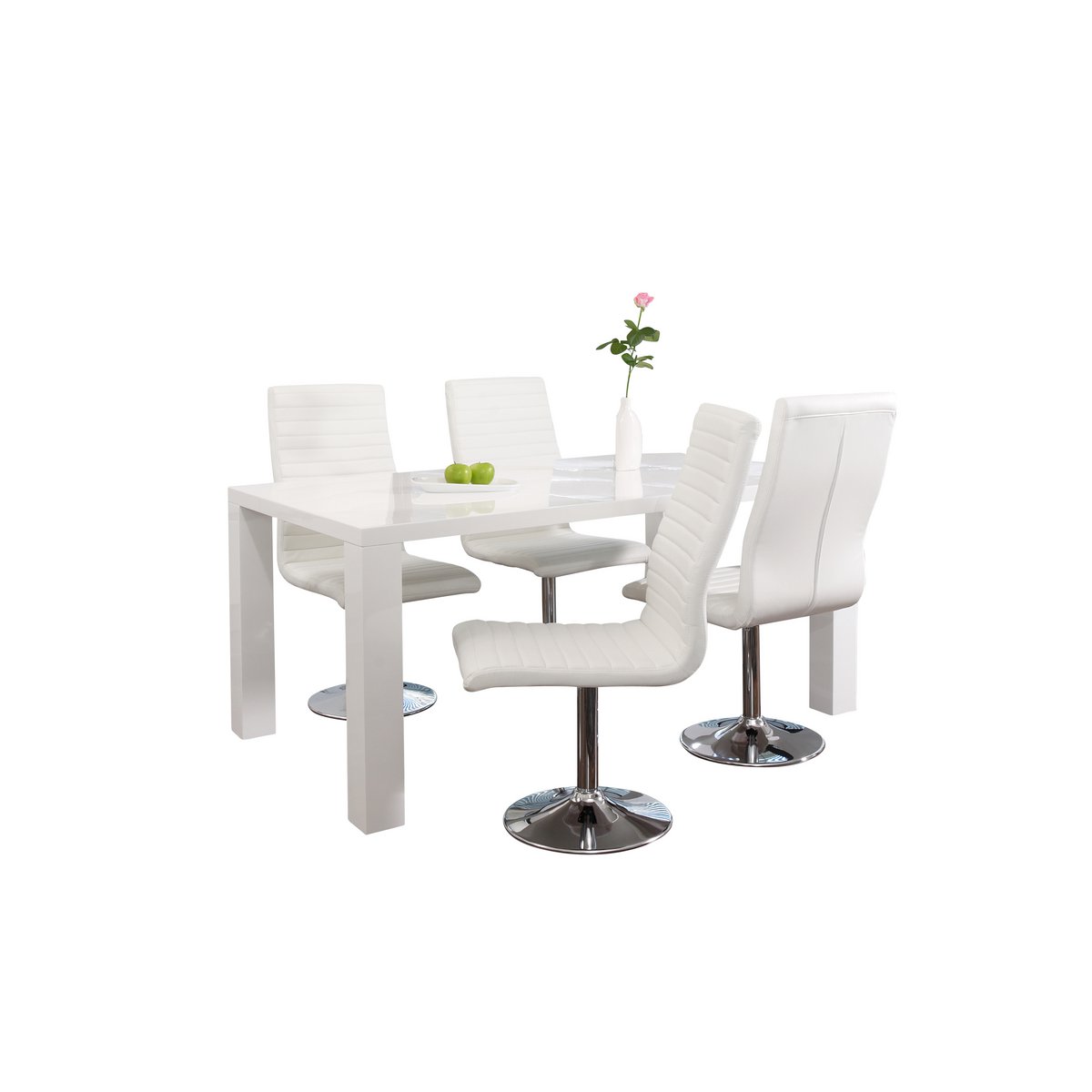 Eettafel 140x90x76 cm wit