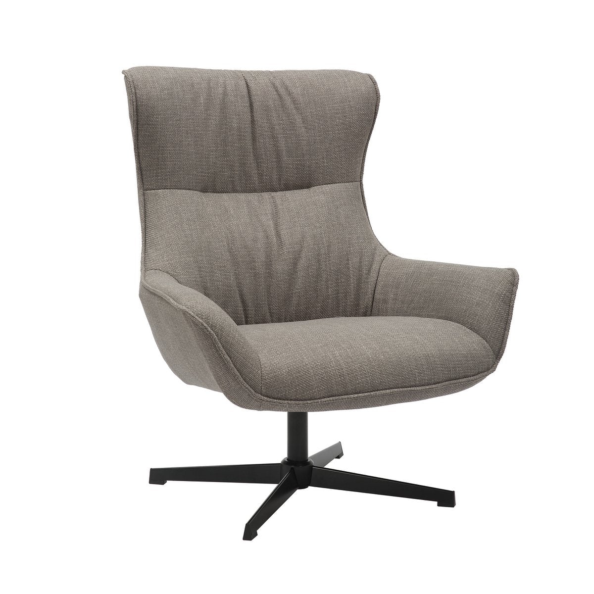 Fauteuil structuurstof taupe