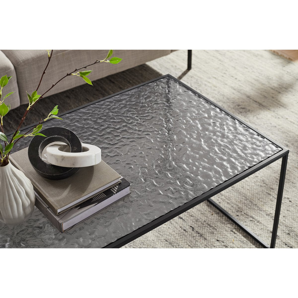 Salontafel 110x55 cm zwart