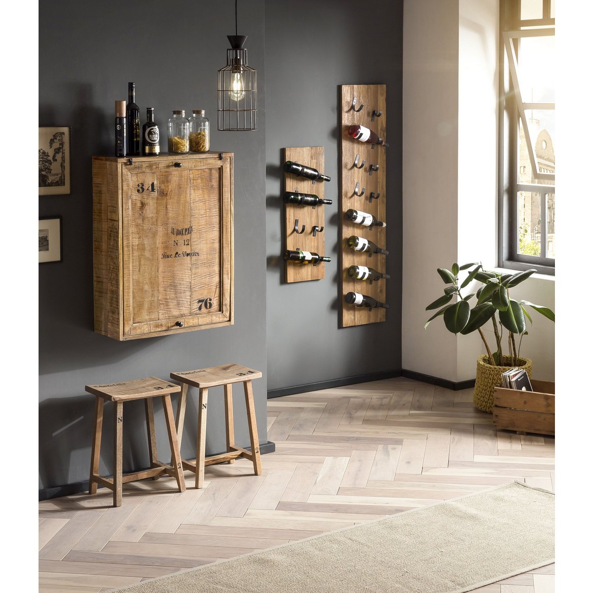 Klaptafel met 2 krukken