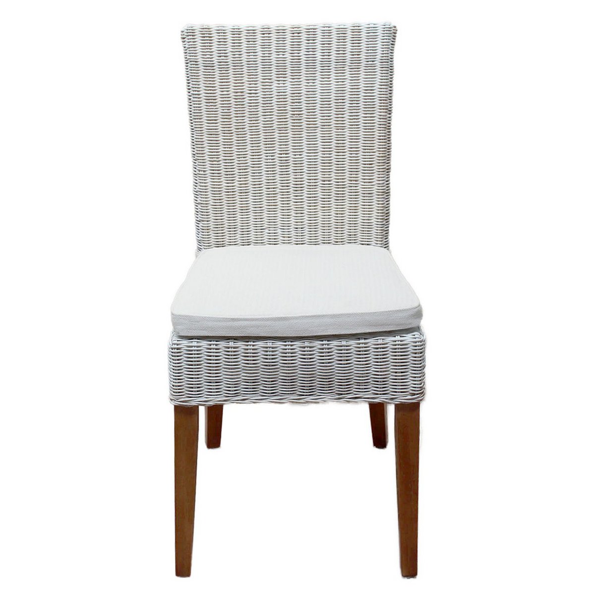 Rattan stoel eetkamer stoel white cardine mand stoel duurzame wintertuin stoel