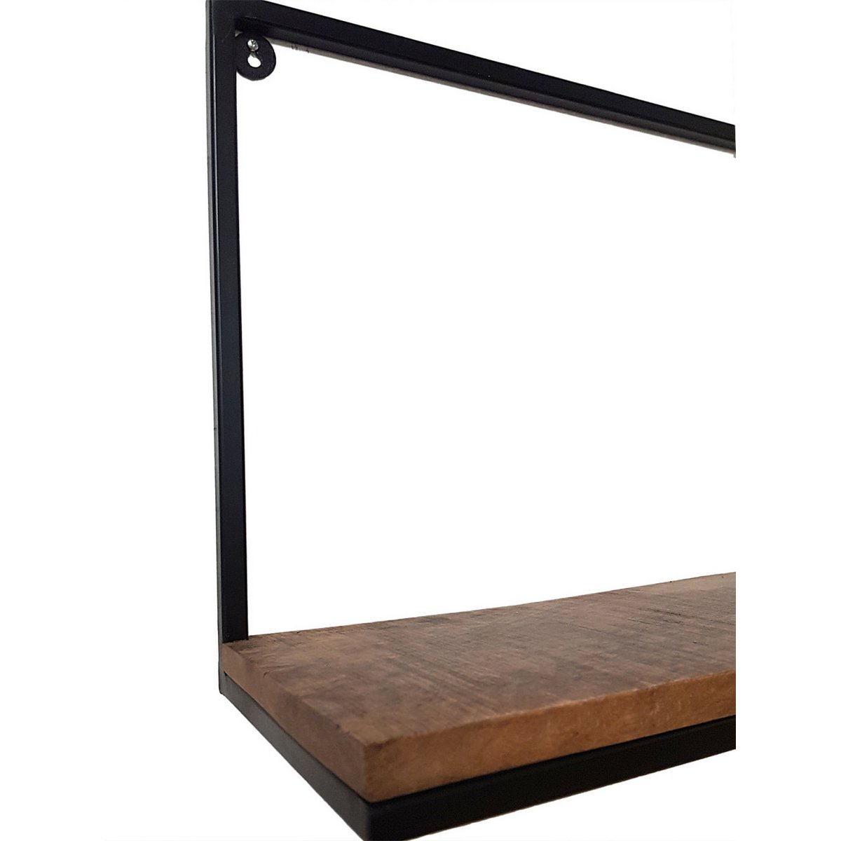 Boekenplank wandplank boekenkast 75 x 40 x 20 cm Liverpool metalen frame zwart mat