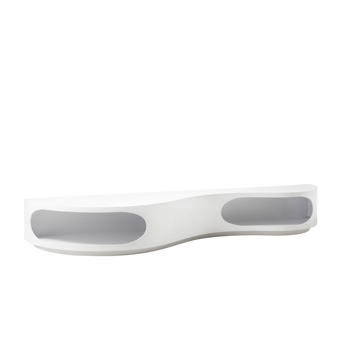 Laag bord 200x50x30 cm wit