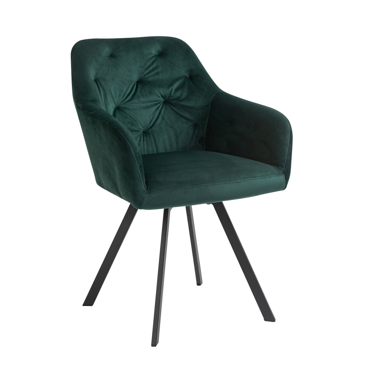 Fauteuil met 360° draaifunctie dennengroen