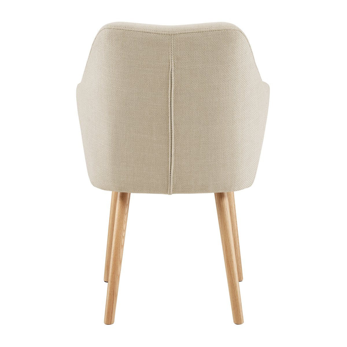Fauteuil structuurstof beige