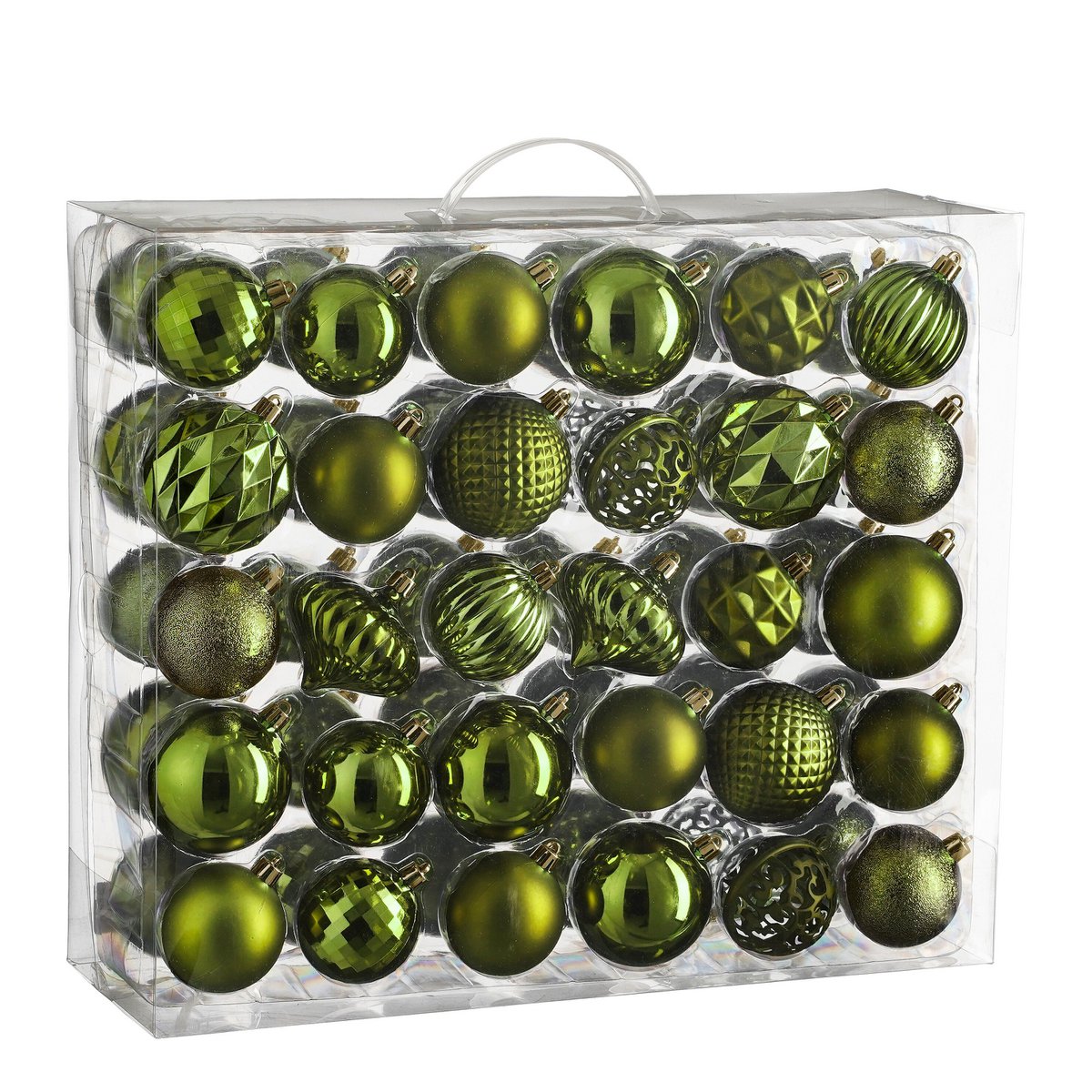 Kerstballen set Unbreakable baubles Donkerbruin