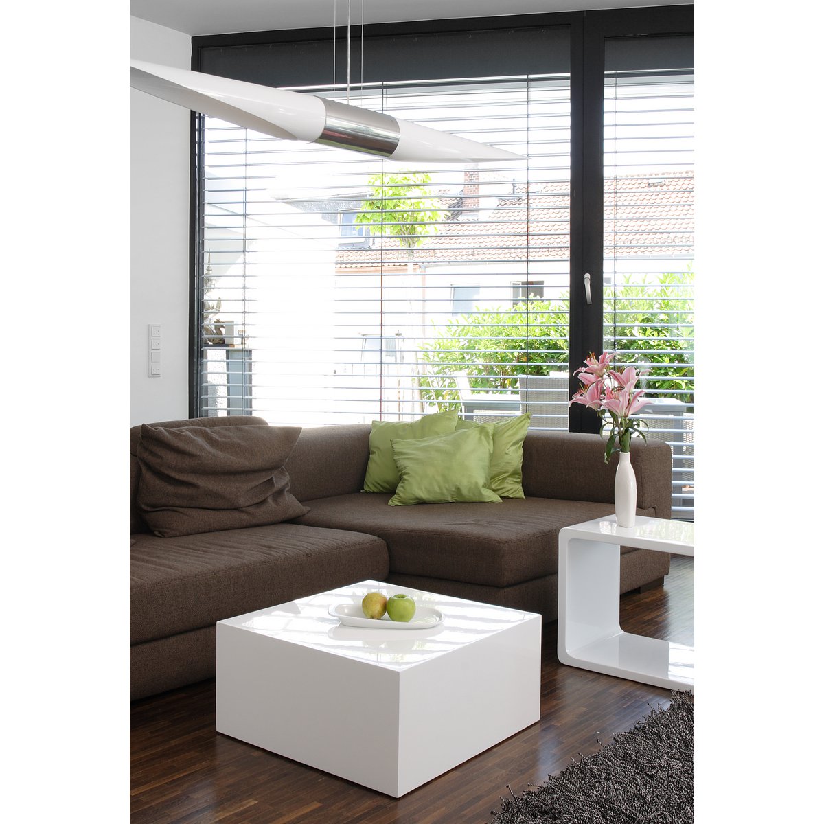 Salontafel 60x60x30cm wit