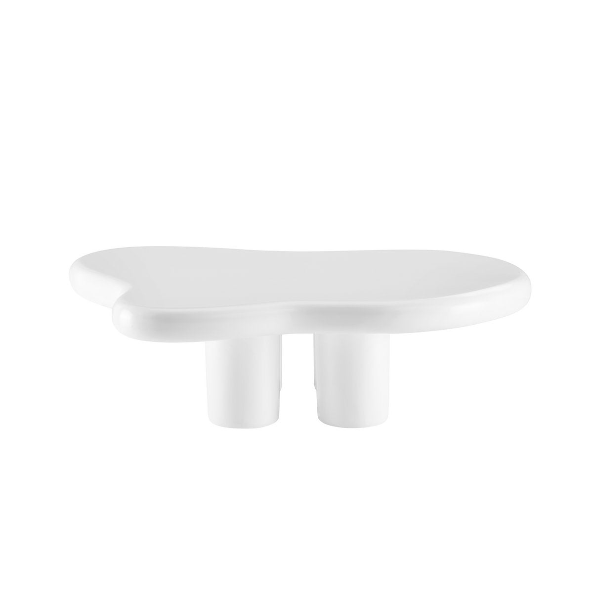 Salontafel 123x89 cm wit