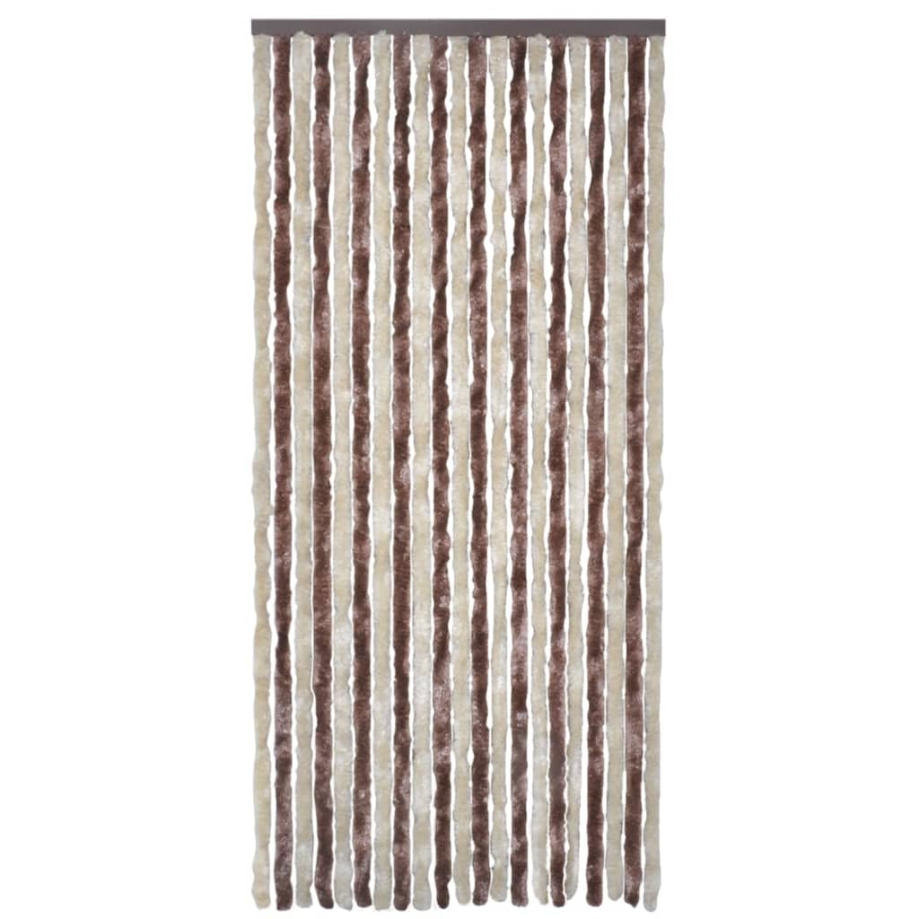 Vliegengordijn 100X220 Cm Chenille Beige En Lichtbruin