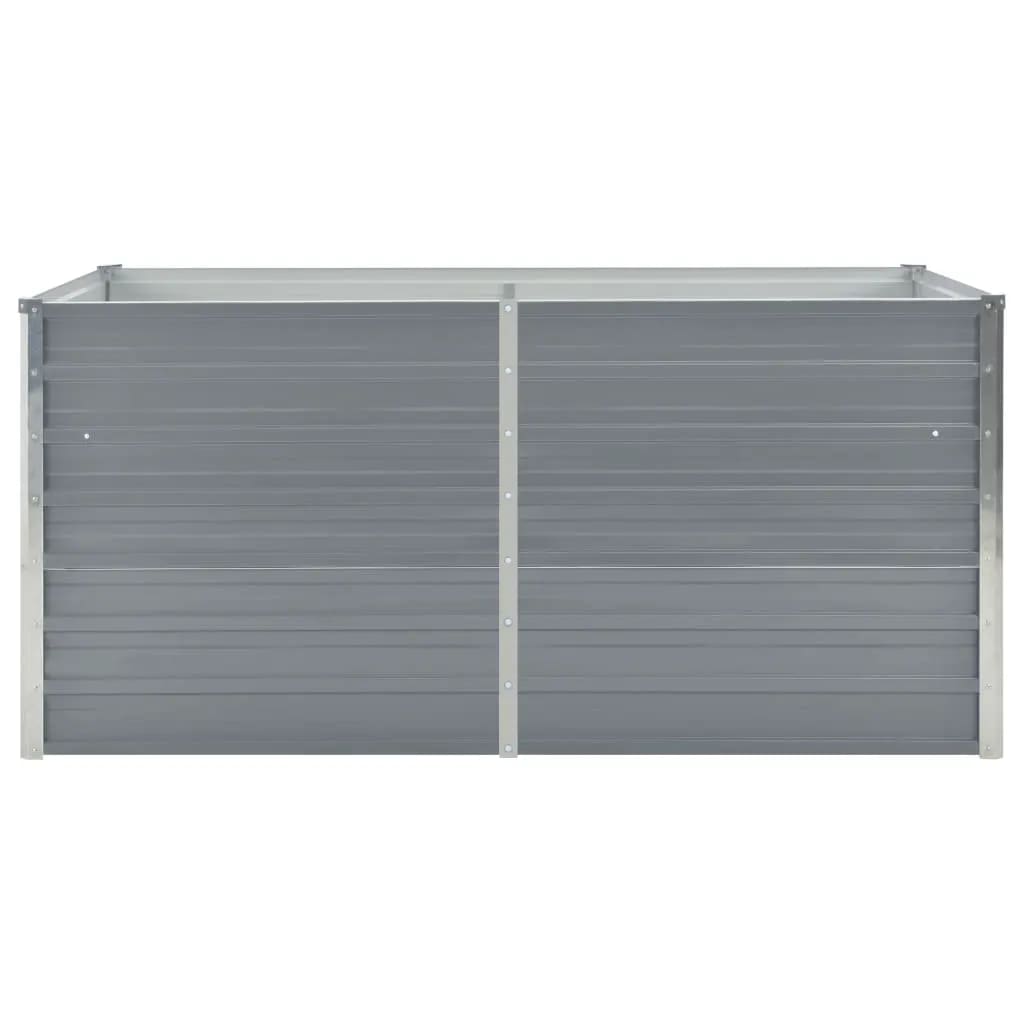 Plantenbak Verhoogd 160X80X77 Cm Gegalvaniseerd Staal Grijs
