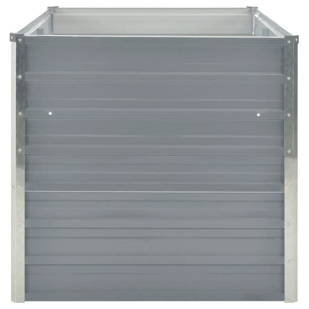Plantenbak Verhoogd 160X80X77 Cm Gegalvaniseerd Staal Grijs