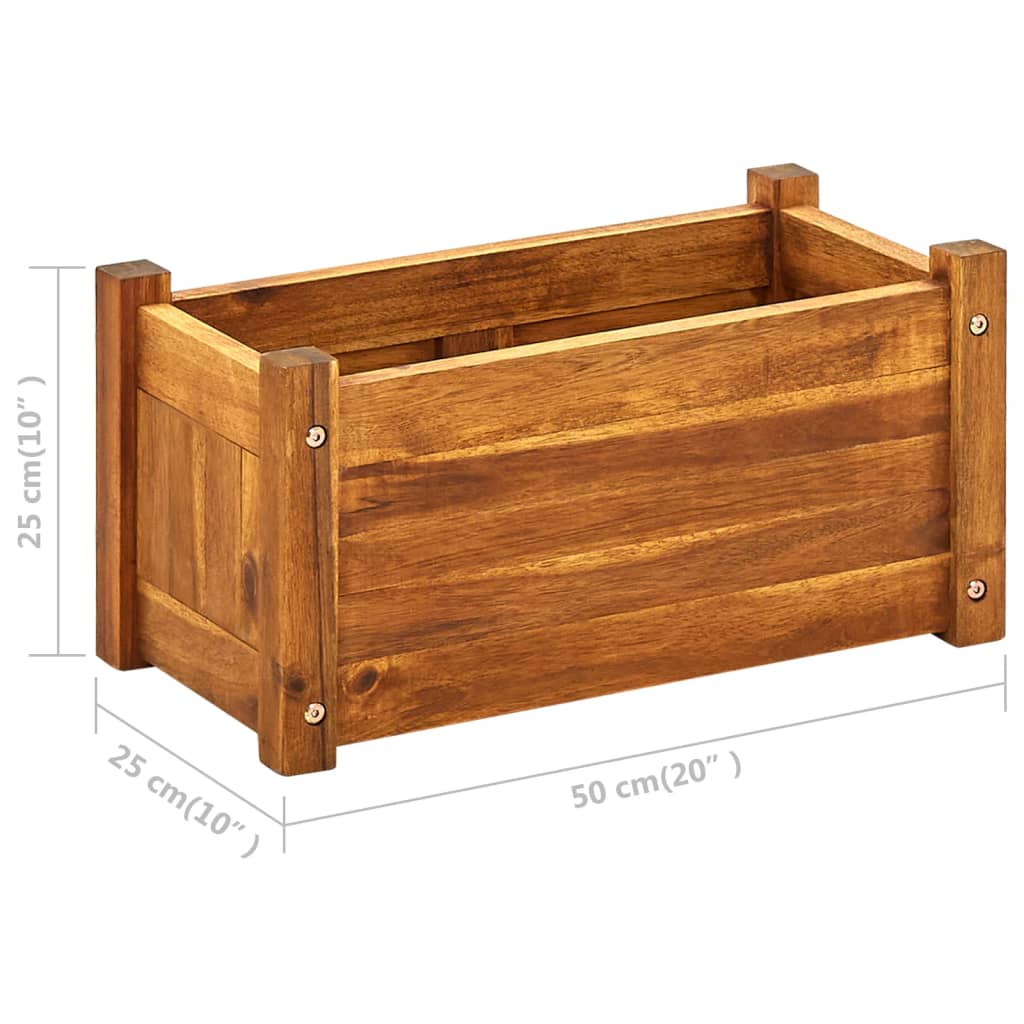 Plantenbak Verhoogd 50X25X25 Cm Acaciahout