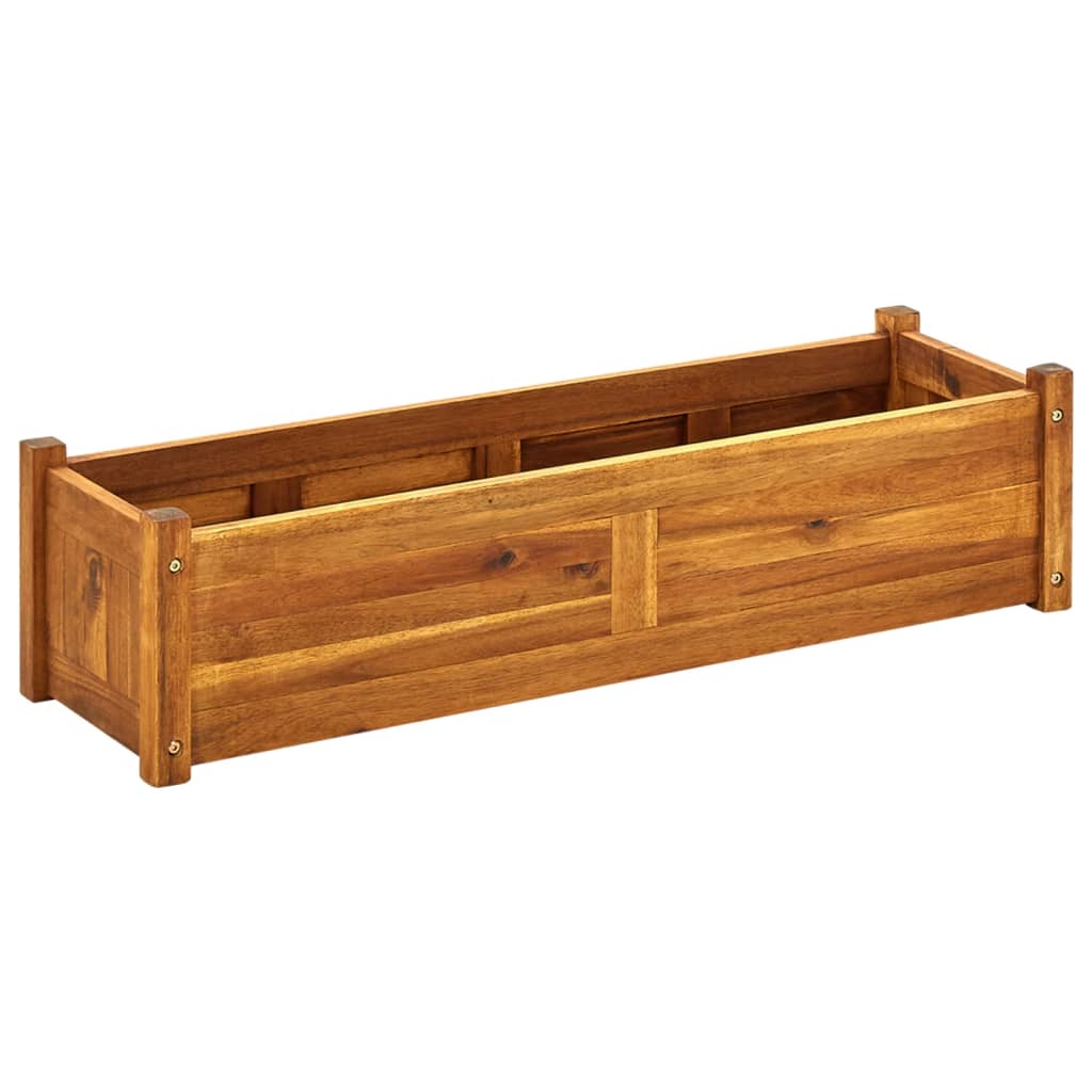Plantenbak Verhoogd 100X30X25 Cm Acaciahout