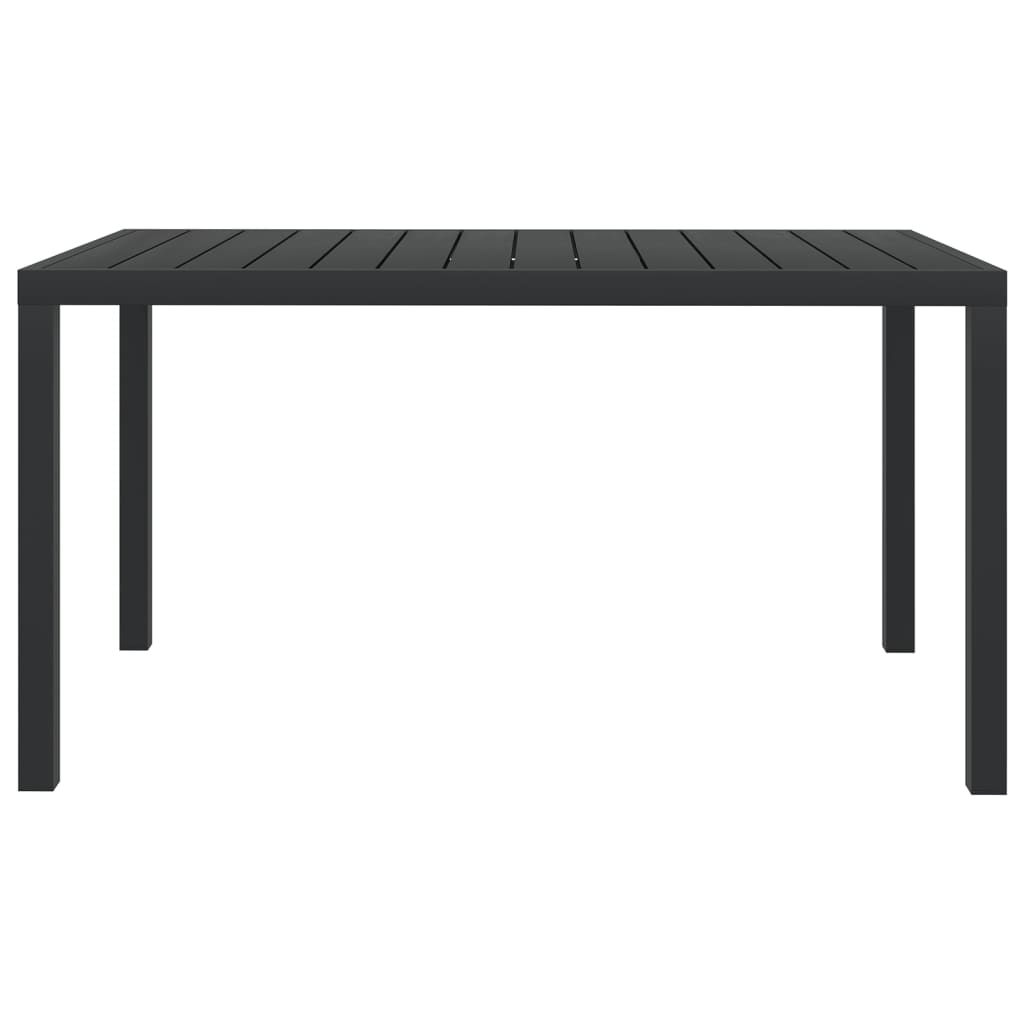 Tuintafel 150X90X74 Cm Aluminium En Hkc Zwart