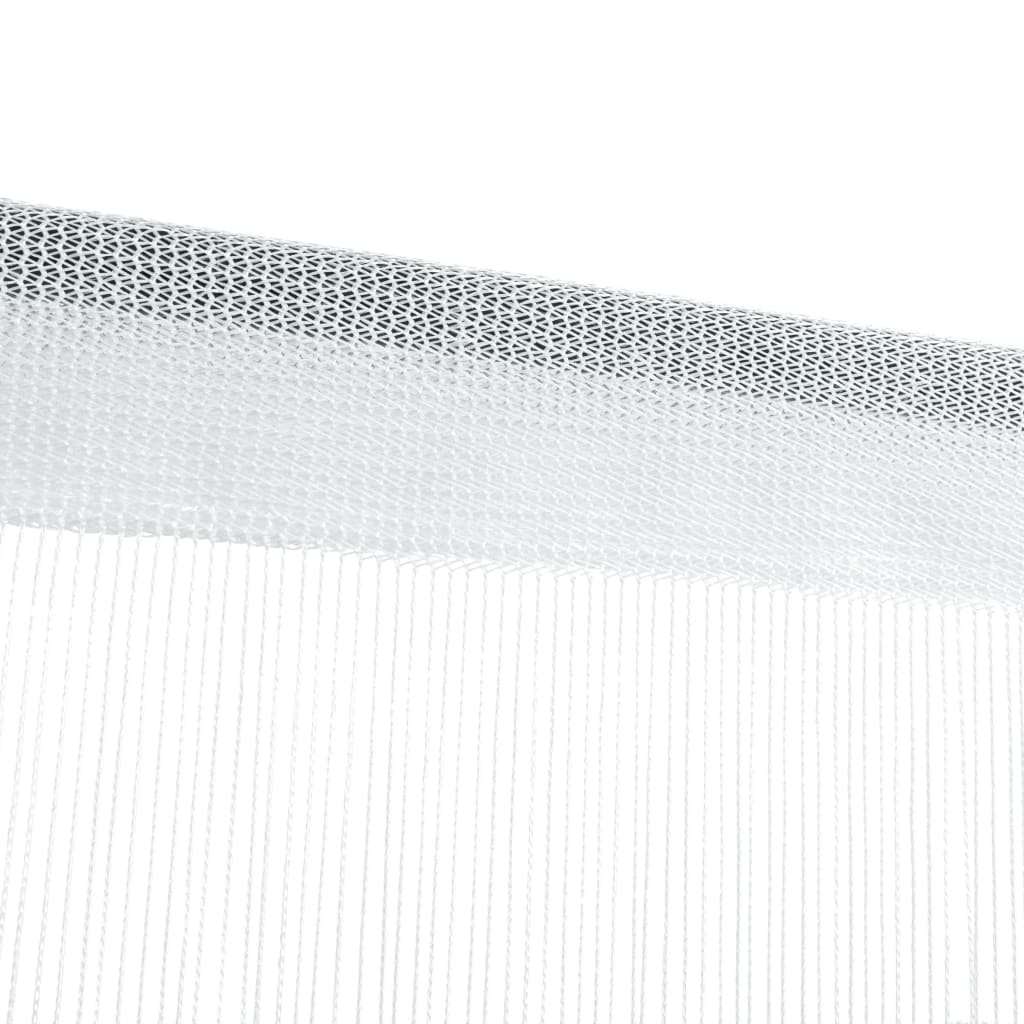 Draadgordijnen 2 St 140X250 Cm Wit