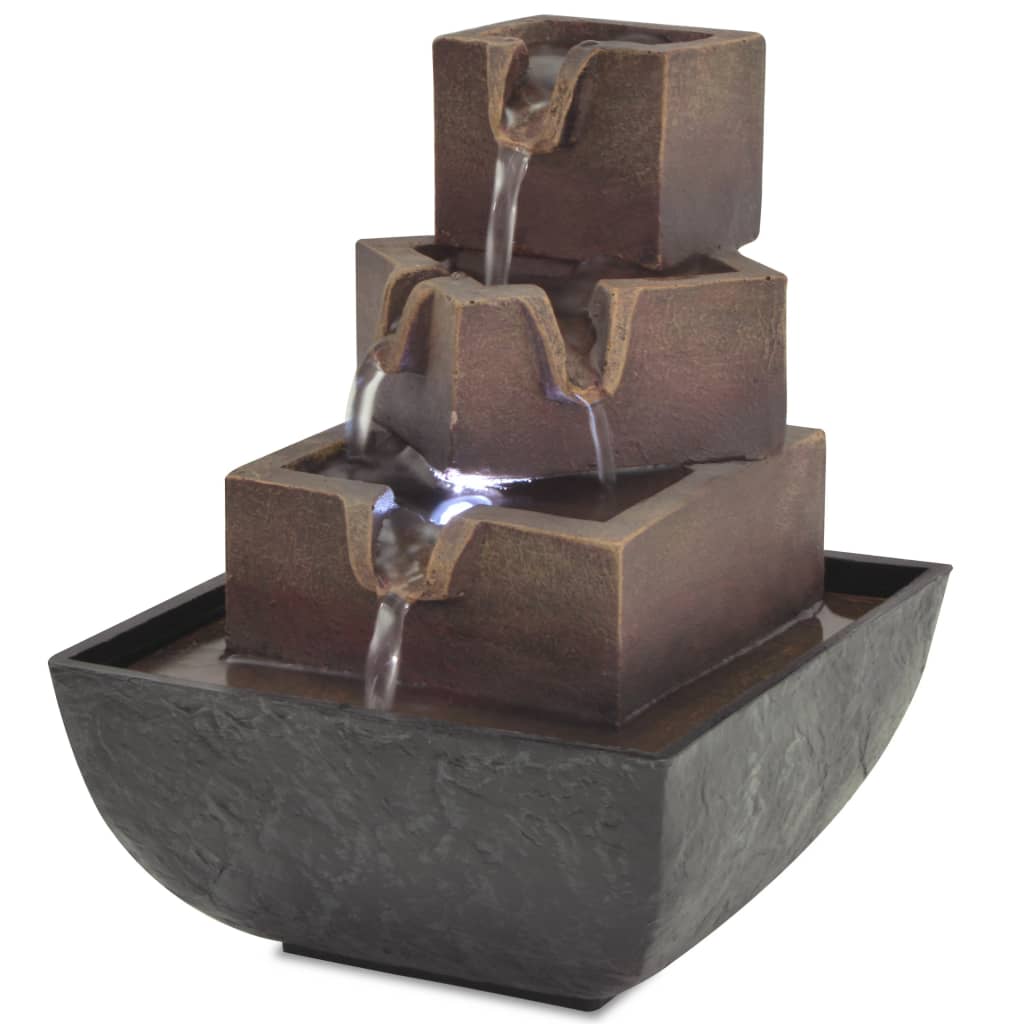 Binnenfontein Met Led-Verlichting Polyresin