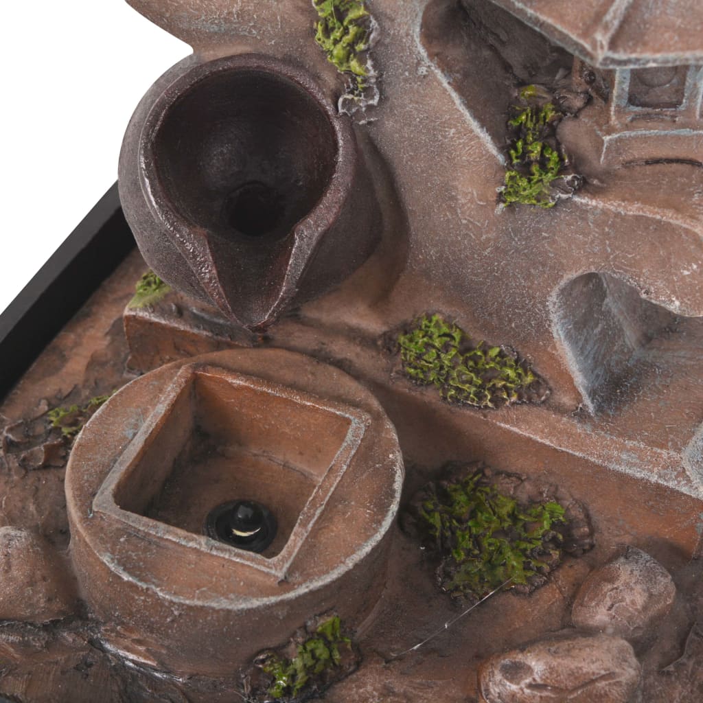 Binnenfontein Met Led-Verlichting Polyresin