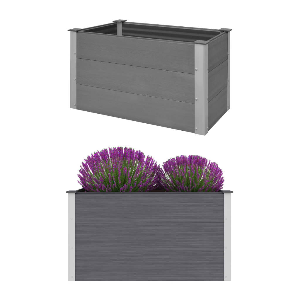 Plantenbak Verhoogd 100X50X54 Cm Hkc Grijs