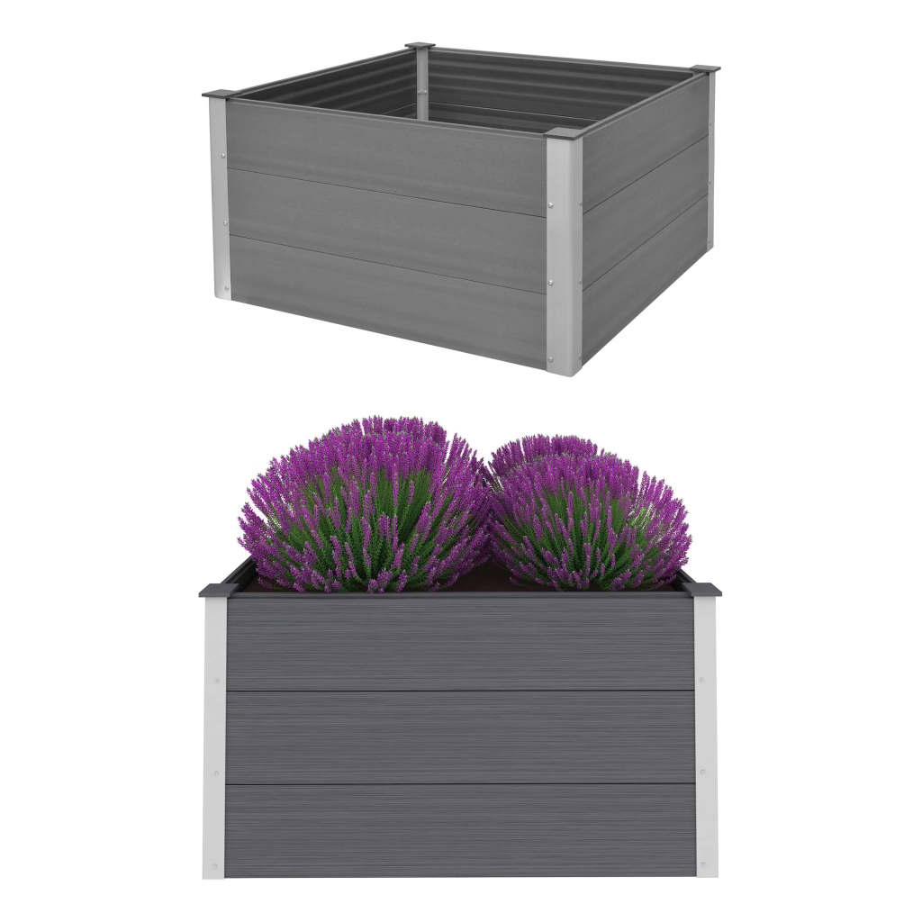 Plantenbak Verhoogd 100X100X54 Cm Hkc Grijs