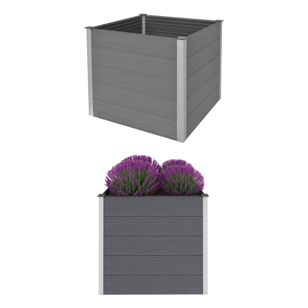 Plantenbak Verhoogd 100X100X91 Cm Hkc Grijs