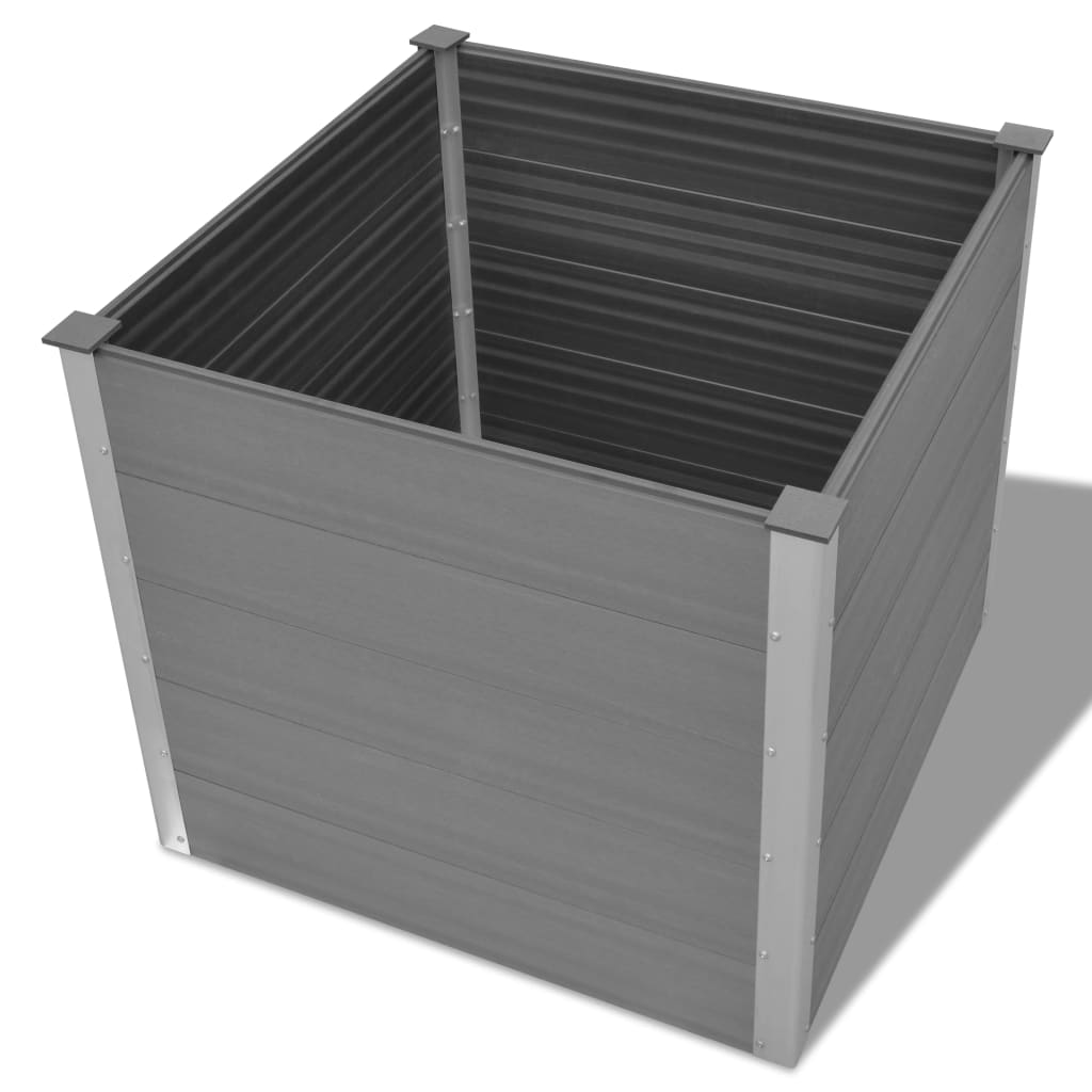 Plantenbak Verhoogd 100X100X91 Cm Hkc Grijs