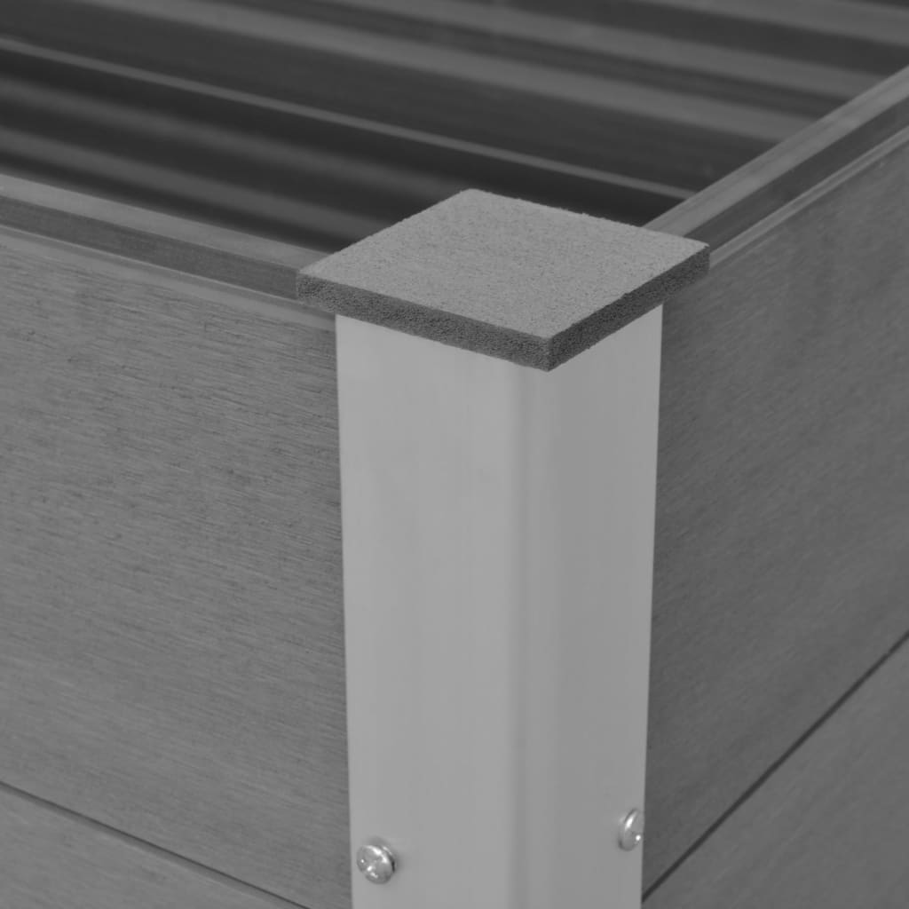 Plantenbak Verhoogd 100X100X91 Cm Hkc Grijs