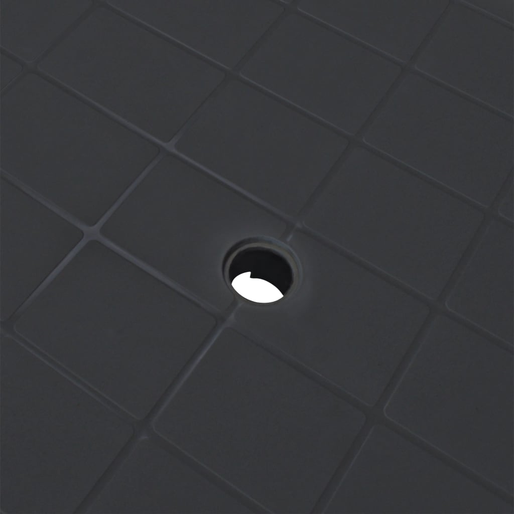 Gartentisch 101x68x72 cm Kunststoff Anthrazit