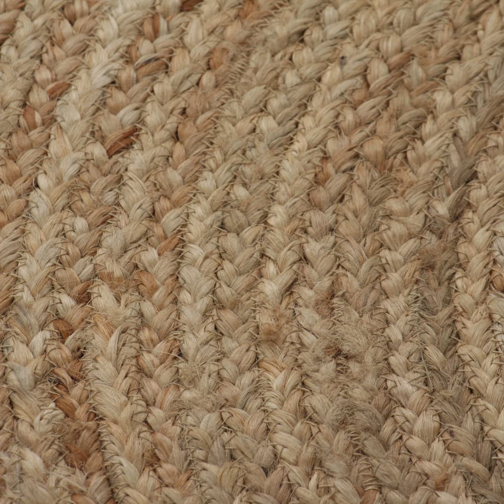 Tapijt Rond 120 Cm Gevlochten Jute