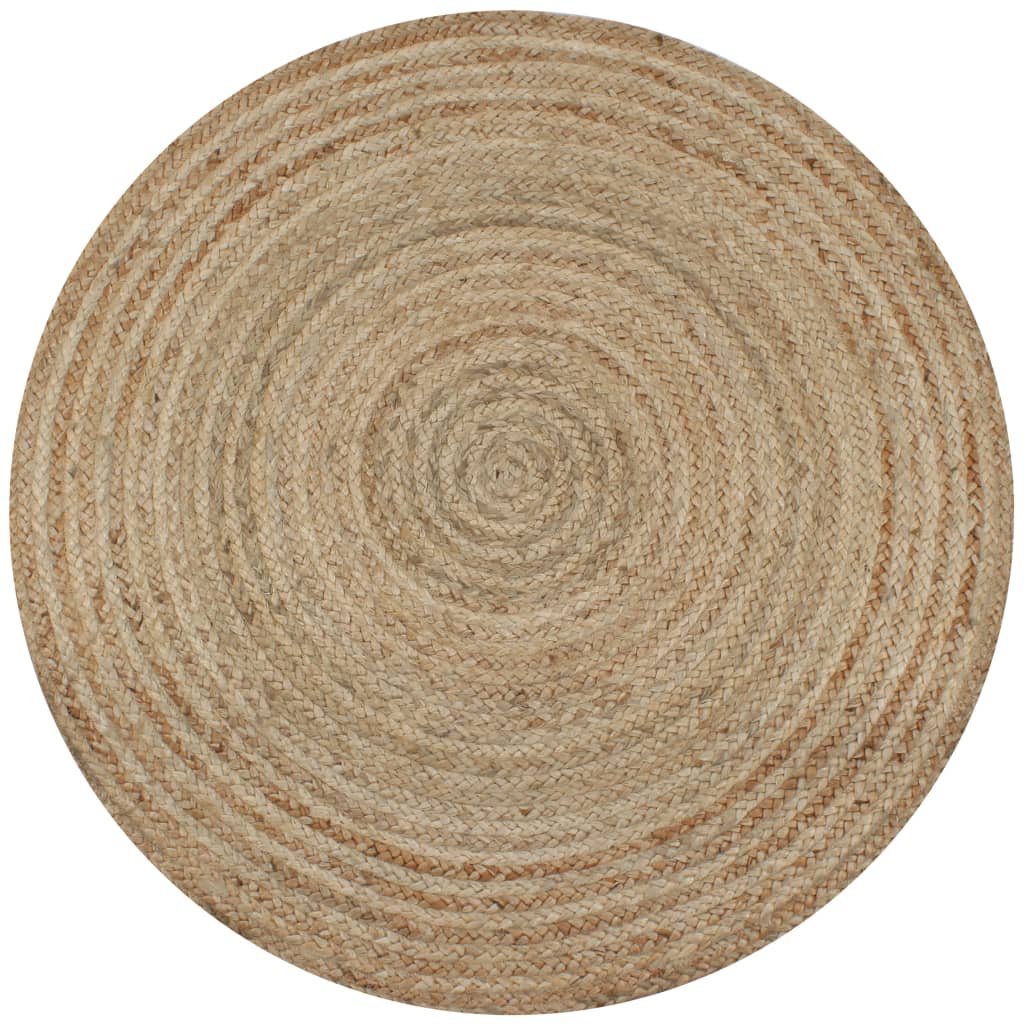 Tapijt Rond 150 Cm Gevlochten Jute