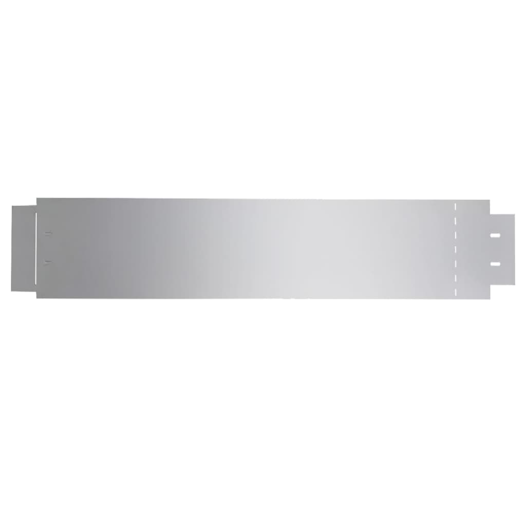Grasboorden 10 St 100X20 Cm Gegalvaniseerd Staal