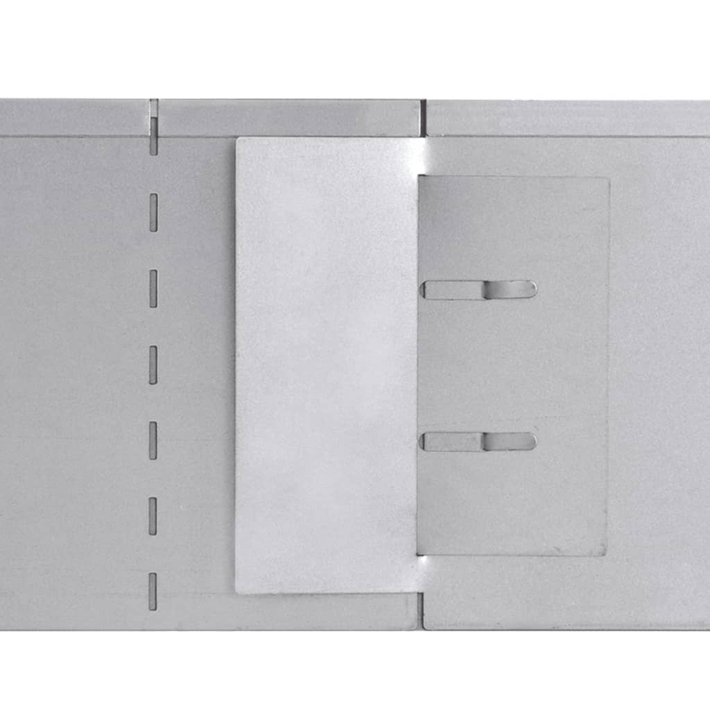 Grasboorden 10 St 100X20 Cm Gegalvaniseerd Staal