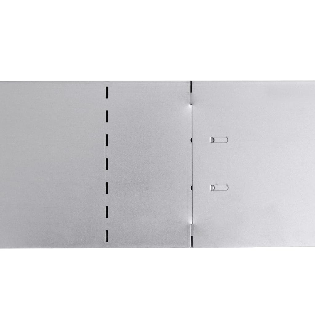 Grasboorden 10 St 100X20 Cm Gegalvaniseerd Staal