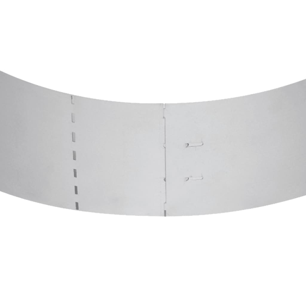 Grasboorden 10 St 100X20 Cm Gegalvaniseerd Staal